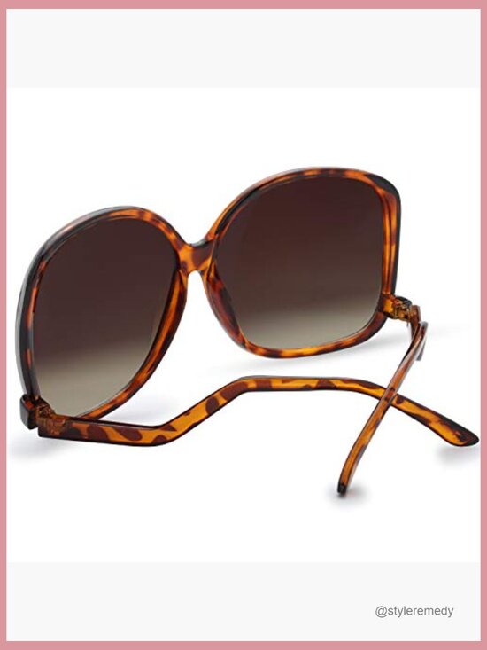 Oversized Square Cat Eye Hybrid Butterfly Fashion Sunglasses with UV400 main image 5